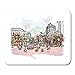 Produktbild Mauspad Zusammenfassung Hanoi Hauptstadt von Vietnam Aquarell Splash Sketch Mousepad für Notebooks, Desktop-Computer Mausmatten, Büromaterial