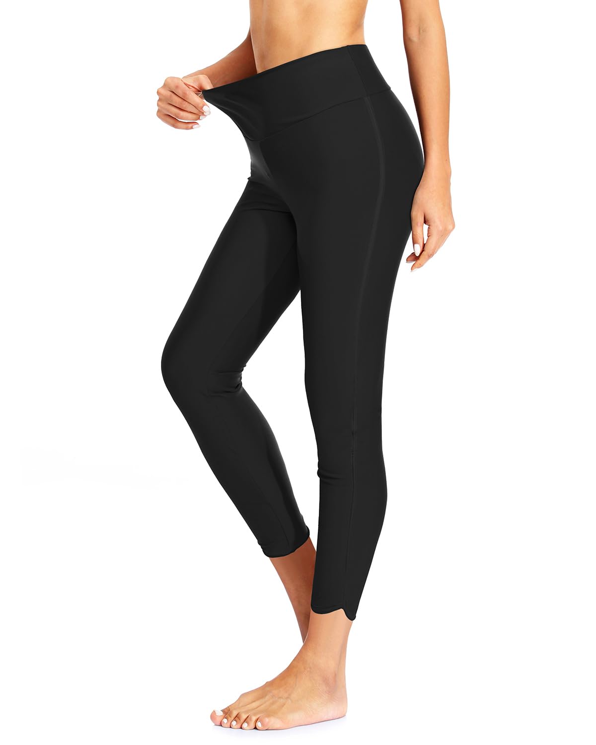 Holipick High Waisted Swim Pants for Women - Swimming Leggings Swimsuit UPF 50+ Rash Guard