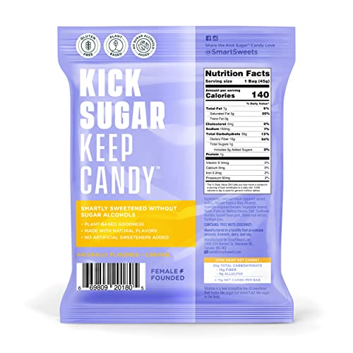 Smartsweets Caramel Candies, 1.8Oz (Pack Of 12), Creamy Candy With Low Sugar (1G), Low Calorie (140), Plant Based, Gluten Free, No Artificial Colors Or Sweeteners, Healthy Snack For Kids & Adults #TOP1