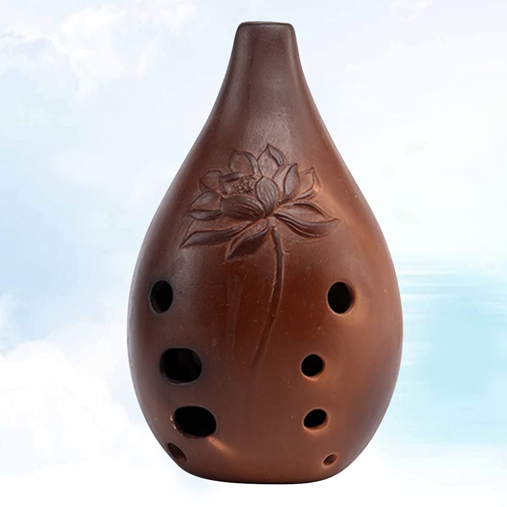 flet bambusowy, Chiński instrument ceramiczny z otworem, starożytny muzyczny Shakuhachi Dizi, profesjonalny gliny(B)