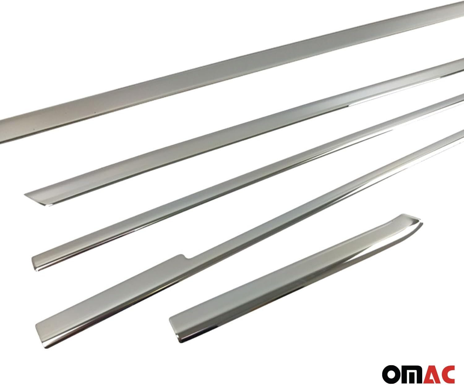 OMAC Window Molding Trim Streamer for Mercedes Metris Long 2016-2024 S. Steel 8X
