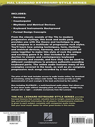 Progressive Rock Keyboard: Hal Leonard Keyboard Style Series #TOP1