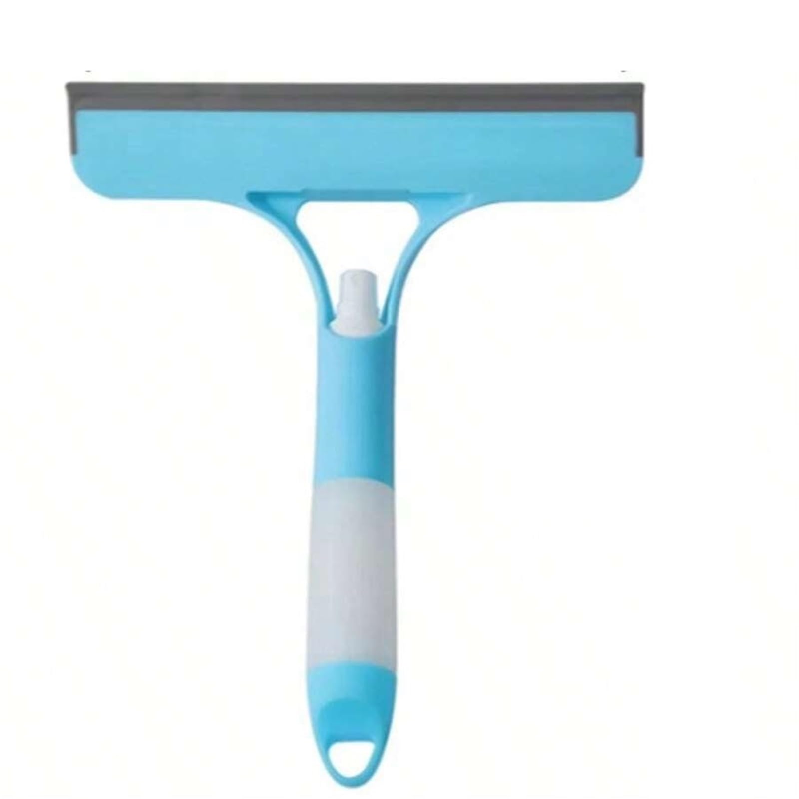 Glass Water Squeegee Integrated Nozzle Water Bottle Silicone Glass Wiper Multifunctional Household Car Window Brush(Blue)