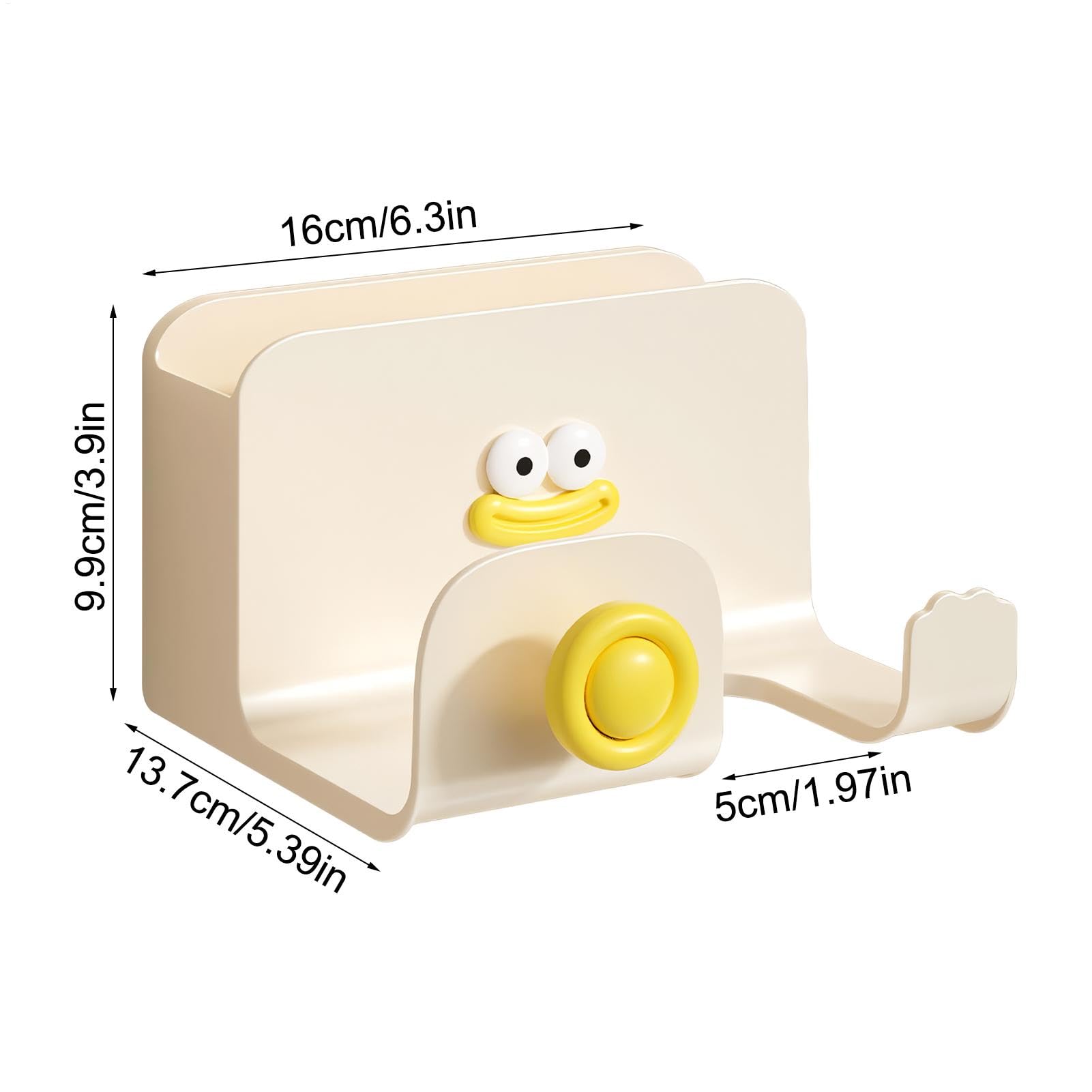 Hair Dryer Rack - Hair Dryer Hanger Organizer | Punch- Hair Dryer Bracket | Wall-Mounted Hair Dryer Rack | Safe and Harmless Organization Tool for Dormitory, Family Bathroom, Hotel, Guesthouse