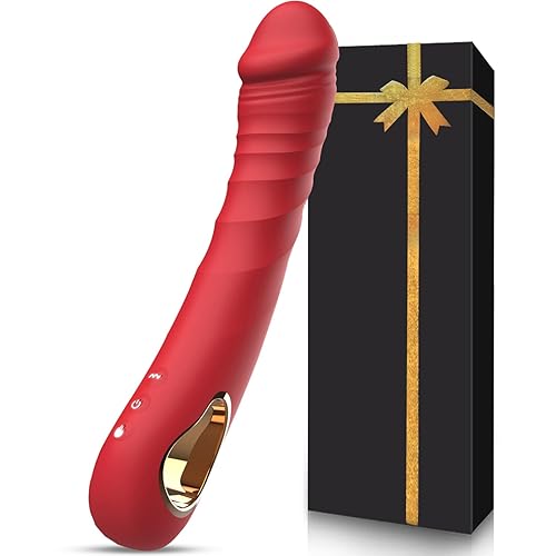 Vibromasseurs Sex Toýs Femme Gode Vibro-masseur 10 Modes Vibromasseur,Femme Clitoridien Puissant Gode Femme Sex Toýs Couple Plaisir Sex Toys Godemichets pour Point G,42°C Sextoyse Homme (Rouge) - Rouge