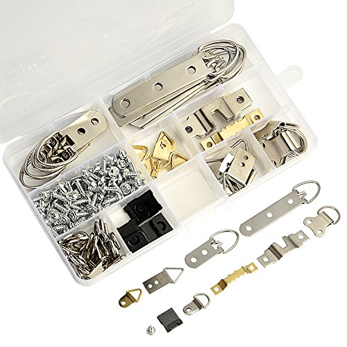 TUPARKA 140 piezas Kit colgadores cuadros Kit ganchos