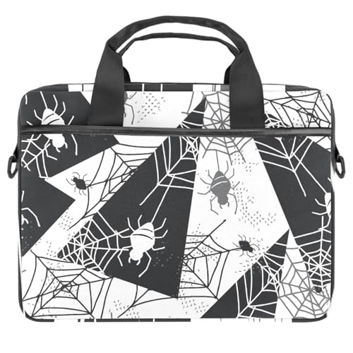 Maletín bandolera para laptop acolchado y ultra delgado de 14.5 pulgadas