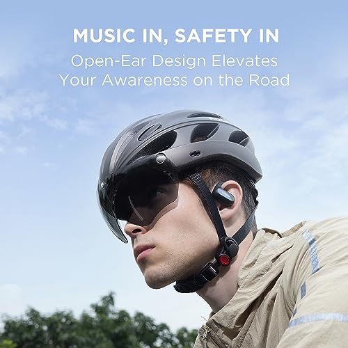 Image of 1MORE Fit SE S30 Open Ear Headphones, Wireless Bluetooth Headphones with 4 Microphones for Clear Calls, Sports Earbuds Split Design with Earhooks, IPX5, 30-Hour Playtime, 5.3, Black (EF606)