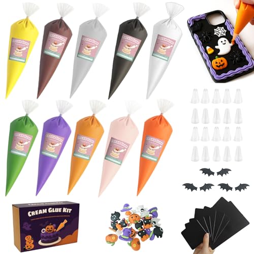 Kit de pegamento crema de Halloween para decorar carcasas sin complicaciones