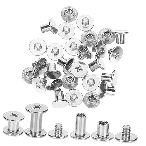 KICHOUSE Install Mother-in-Law Nails Chicago Screws Set for Book Scrapbook Binding