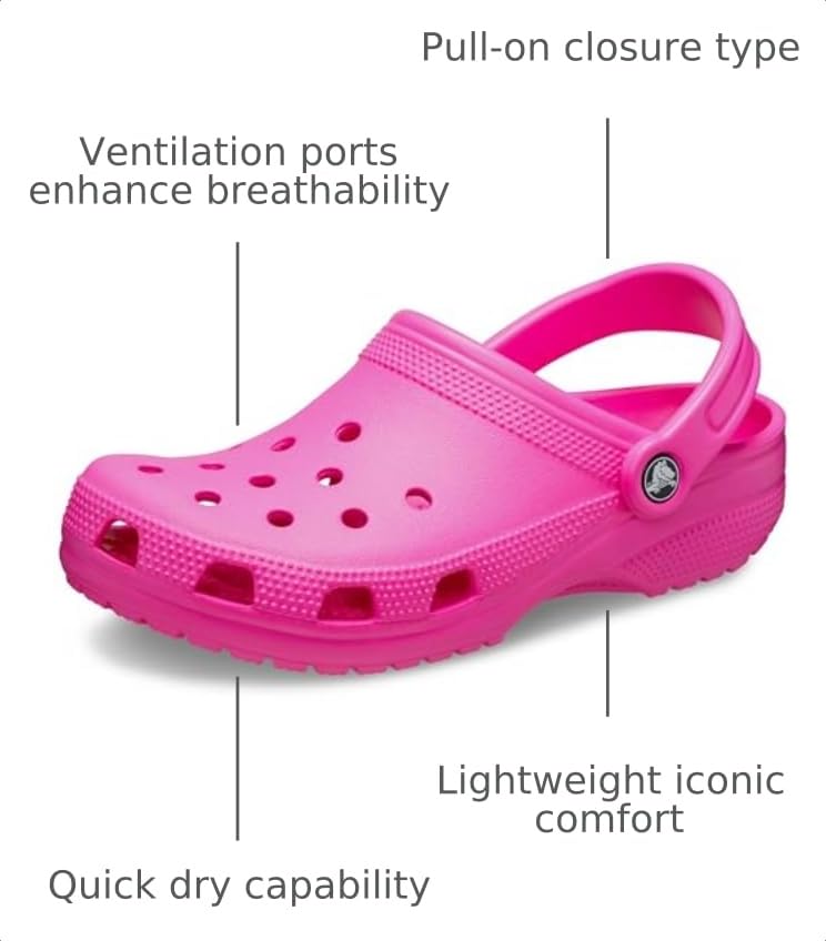 Image of Crocs Unisex-Adult Classic Clog, Clogs for Women and Men | Casual Shoes