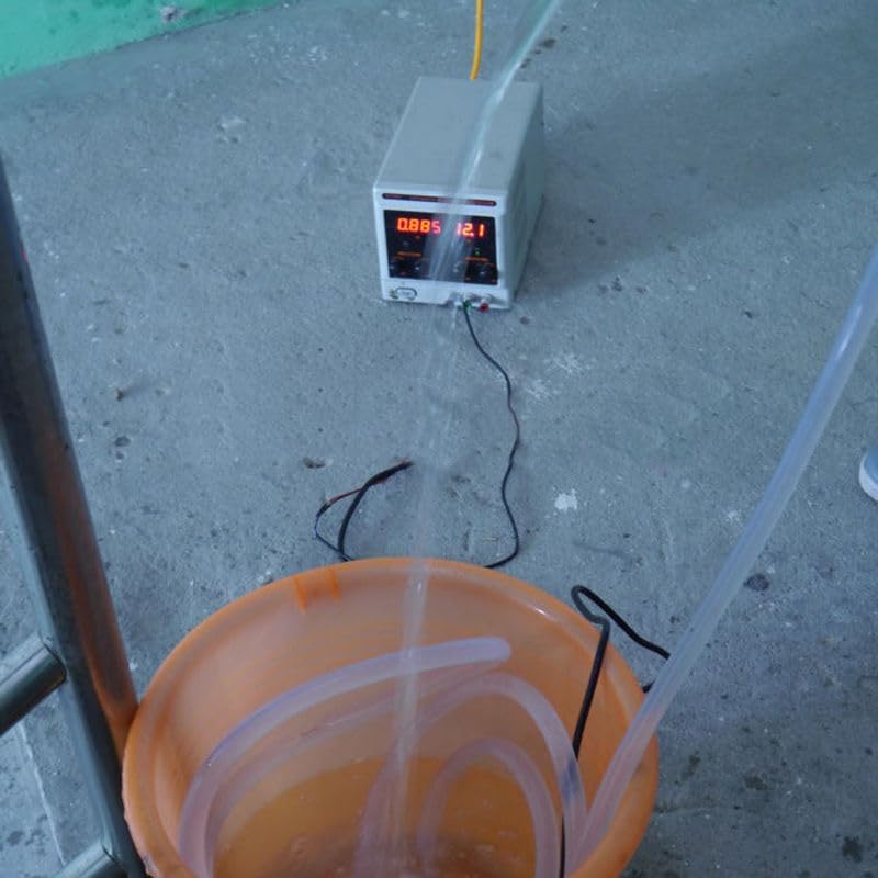 Miniatura 3 de Bomba sumergible de cabeza alta DC12v 5M 1.2A 600LH 14LMin 17W con cable de 8.2 ft 5.5x2.1 hembra, bomba de agua micro de poco ruido