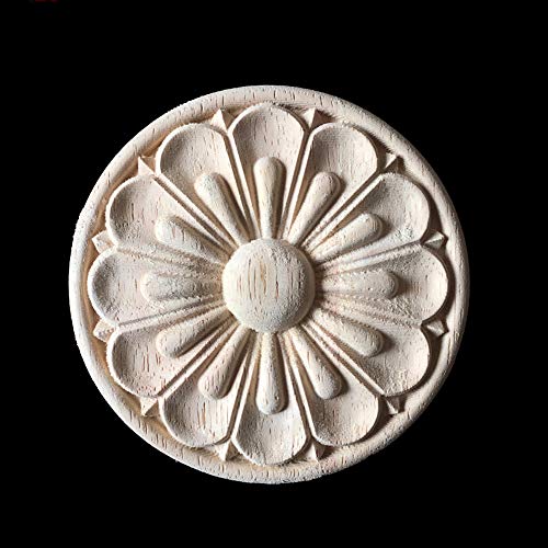 Apliques de madera tallada de roble de 30 cm para decorar muebles de lujo con elegancia clásica 4
