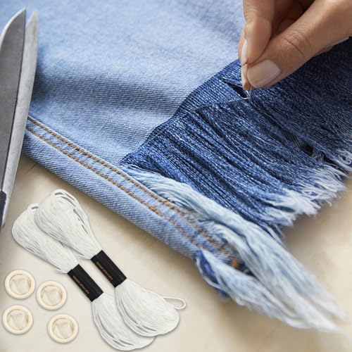 Image of 1PCS Sashiko Kit, Sashiko Supplies and Sashiko Embroidery Kit,Sashiko Embroidery Kit for Beginners Hand Quilting and Mending, Sashiko Kit Beginner Sewing Supplies