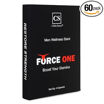 CIRKLE STREET force One Ayurvedic Men Power Supplement Capsules for Strength & Power, Benefit Vigour & Health, Pack of 4 Capsule