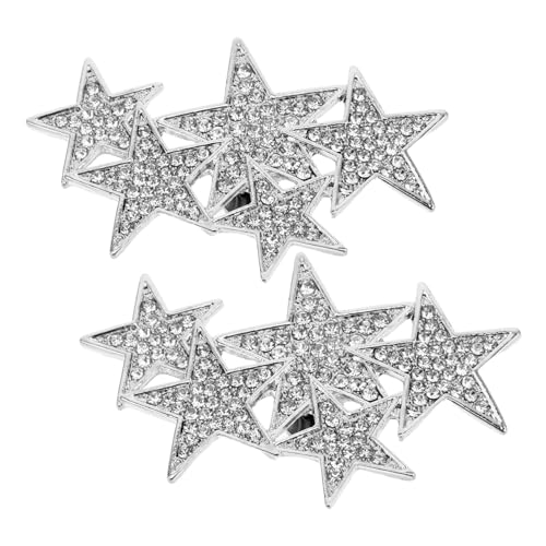 AKOOSY Abnehmbare Glitzer Schuhclips Stern Design mit Strass Diy Dekorative Schuhschnallen für Damen High Heels Brautschuh Schmuck Langlebige Sternschuh Charms für Hochzeit und Party
