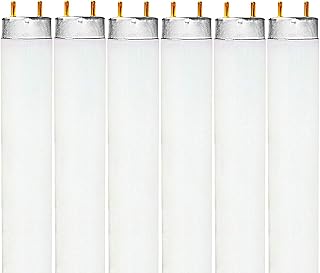 Luxrite F32T8/841 6-Pack 32W T8 Fluorescent Tubes, 48" 4100K Cool White 2800 Lumens G13 Base - Energy Efficient Long-Lasting Bulbs
