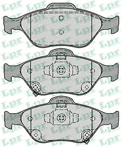 LPR Juego de pastillas de freno Delantero 05P1283 Juego de pastillas de freno Compatible con TOYOTA Yaris Hatchback P13, DAIHATSU CHARADE