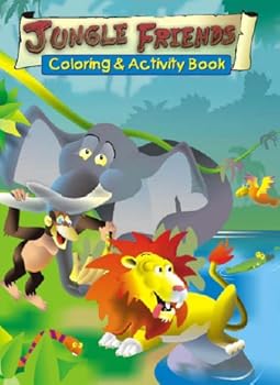 Paperback Jungle Friends Colouring and Activity Book