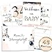45 Schwangerschaft Meilensteinkarten Golden Glamour Splash schöne Geschenkidee zur Geburt, werdende Mutter, Babyparty Milestone Cards Meilenstein Karten Geschenkset + Geschenkbox - Ich bin Schwanger