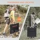 MHPOWOS 110W Tragbares Solarpanel, IP67 Wasserdichtes Faltbares Solarpanel Kit mit 20V Ausgang, 23.5% Wirkungsgrad Modul für Outdoor Camping, Portable Power Station, Laptops, Wohnmobil, RV