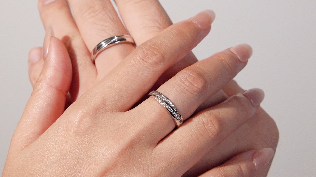 Meissa 2Pcs Couple Rings for Men and Women 925 Sterling Silver