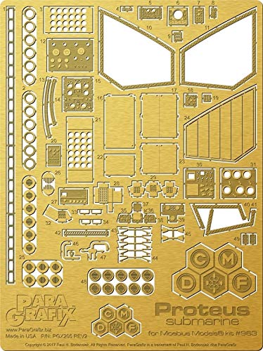 Photoetch Proteus PGX205 kit Moebius 963 maquette sous-marin science-fiction adulte 1/32 non pliable