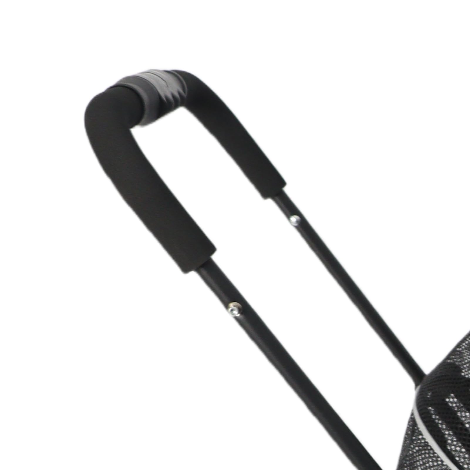 Cochecito plegable para mascotas, malla transpirable de 360 ​​grados con dosel con cremallera de 2 vías, bandeja de comida desmontable, portavasos, cochecito de viaje para perros (Negra)