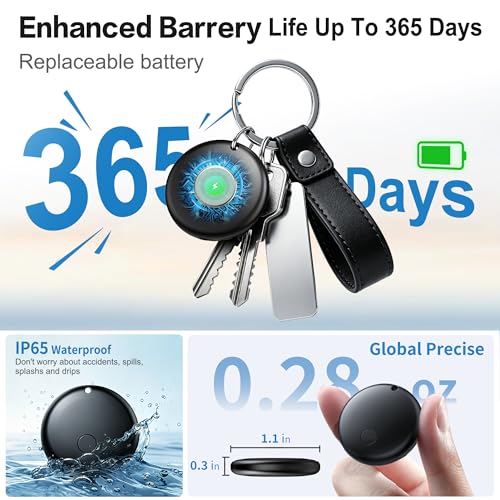 Image of 2026 Air Tracker Tag-4 Pack Item Locator for Android & iOS Bluetooth Tracker,Key Finders,Smart Tags Work with Apple Find My & Google's Find Hub