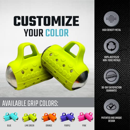 Image of Egg Weights Cardio Max 3.0 lbs. Stainless Steel Hand Weights Dumbbell Set with Anti-Slip Silicone Finger Loop for Workout, Fitness, Training for Men and Women - 2 Eggs, 1.5 lbs each + Free E-Book Workout Guide