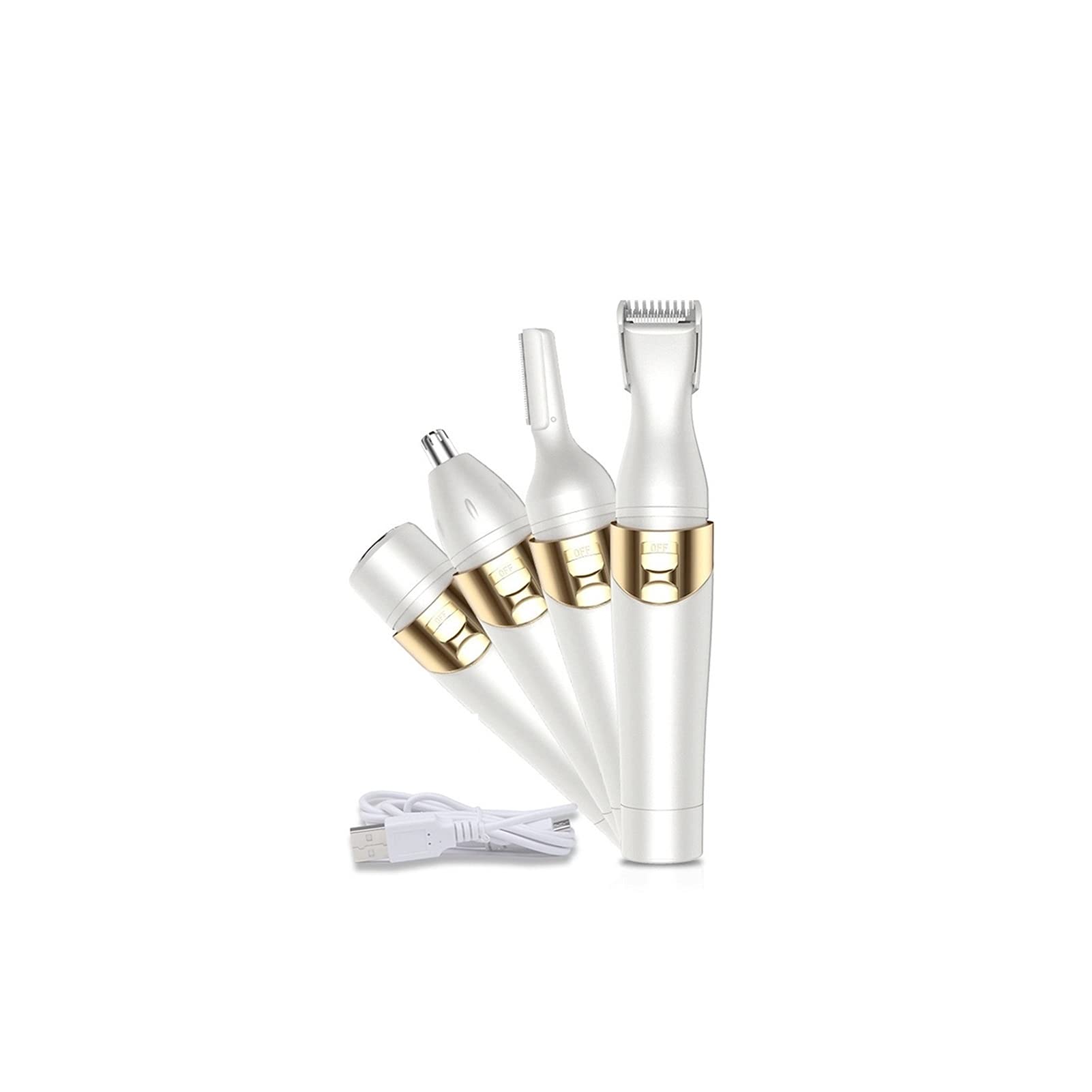 5 in 1 Women Electric Epilator Rechargeable Waterproof Razor Epilator Body Hair Remover Nose Hair Beard Trimmer Face