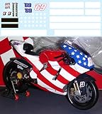 1/12 Test Bike Ducati GP9 Nicky Hayden 2008 2009 Season Decals TB Decal TBD40