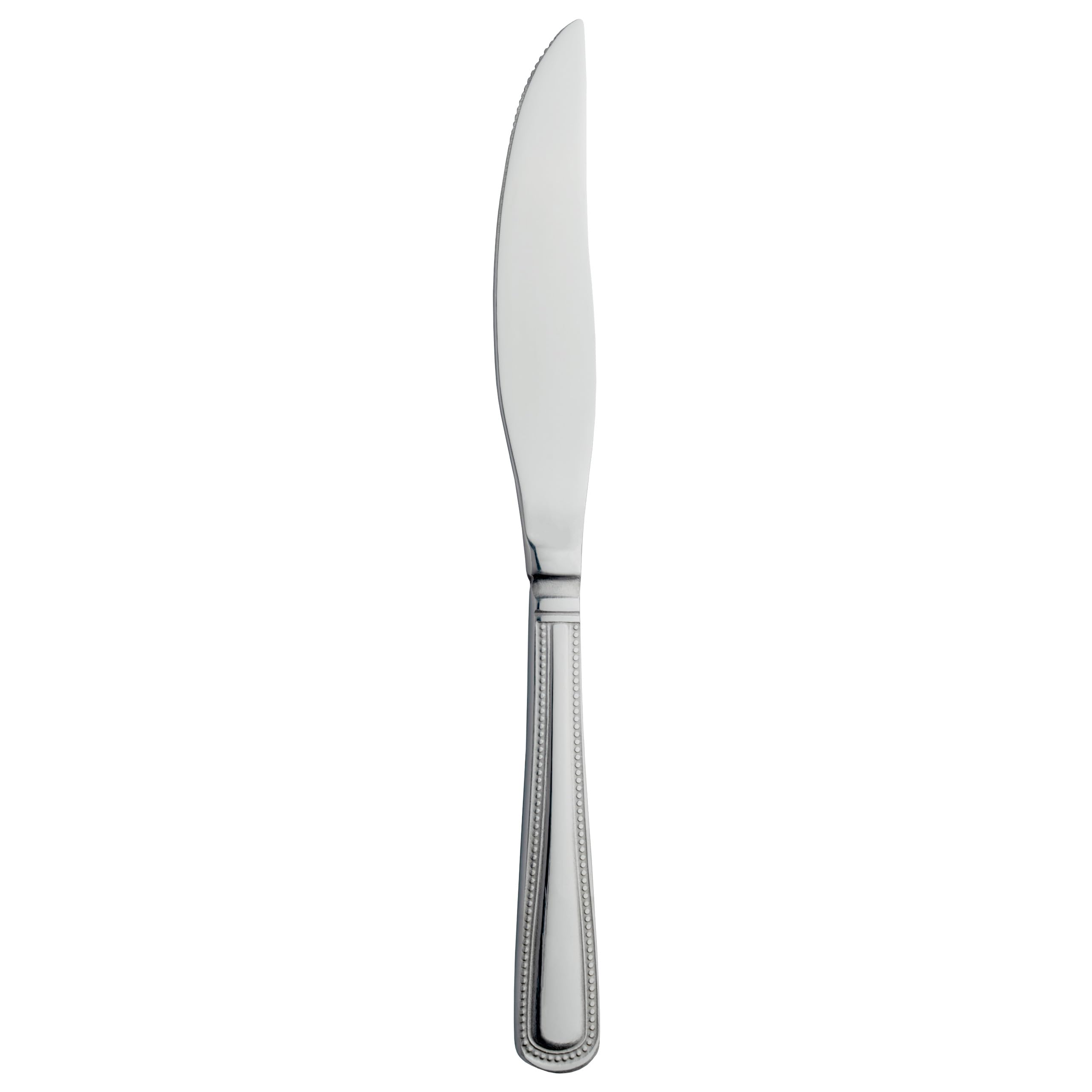 Grunwerg Bead Steak Knives STKBDR, 18/0 Stainless Steel, Set of 12