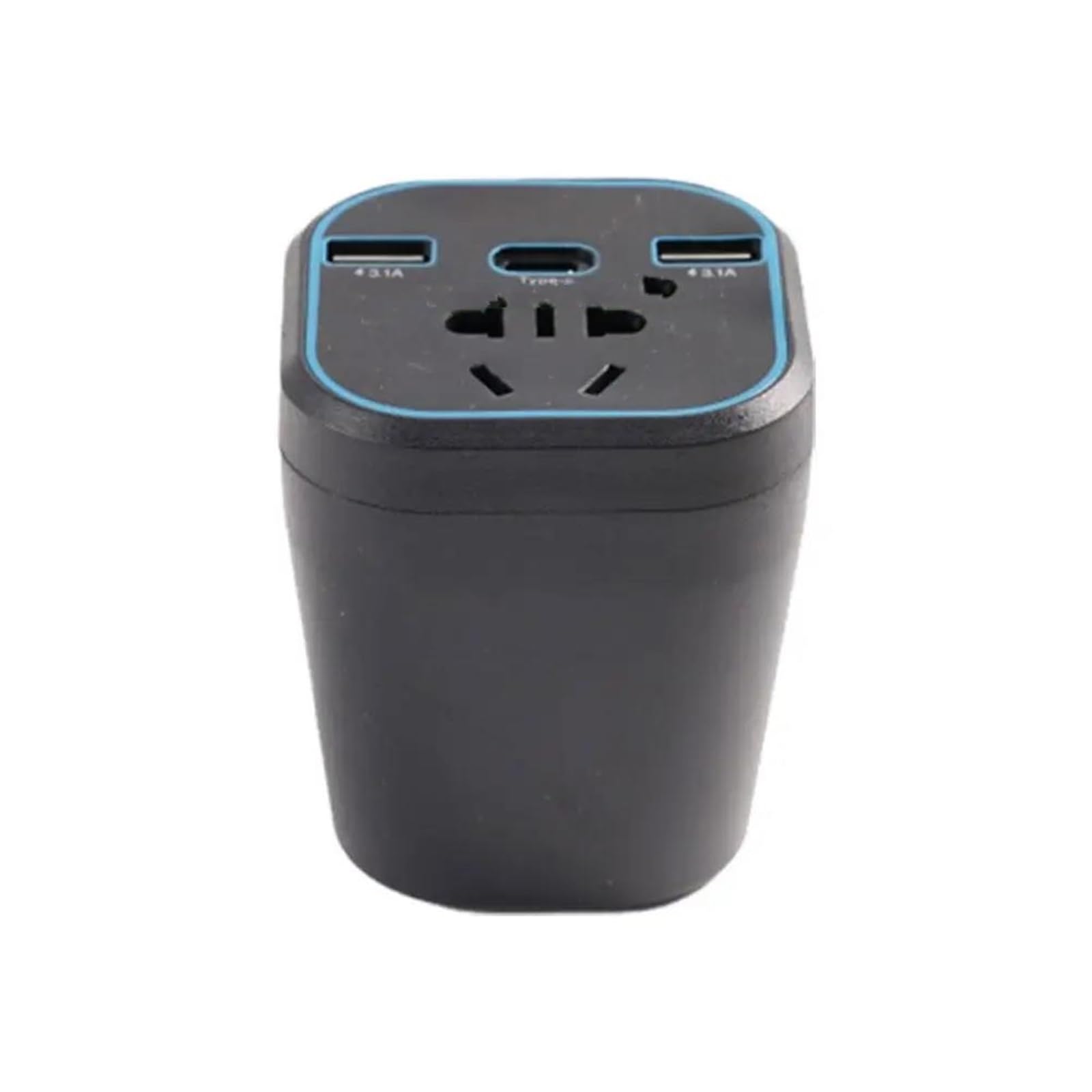 Inversor de corriente de 12 V/24 V a 220 V, convertidor de corriente para coche, tipo C, cargador multifunción, enchufe de 3,1 A, cargador rápido, convertidor de corriente para coche, inversor de ca