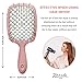 Janeke Superbrush Detangling Brush for Soft Smoothing Hair Brushing with Anti-Static Bristles - Vented Wet Hair Brush for Blow Drying Use - Perfect for Curly, Thick, Wavy, Fine Hair Types (Pink)