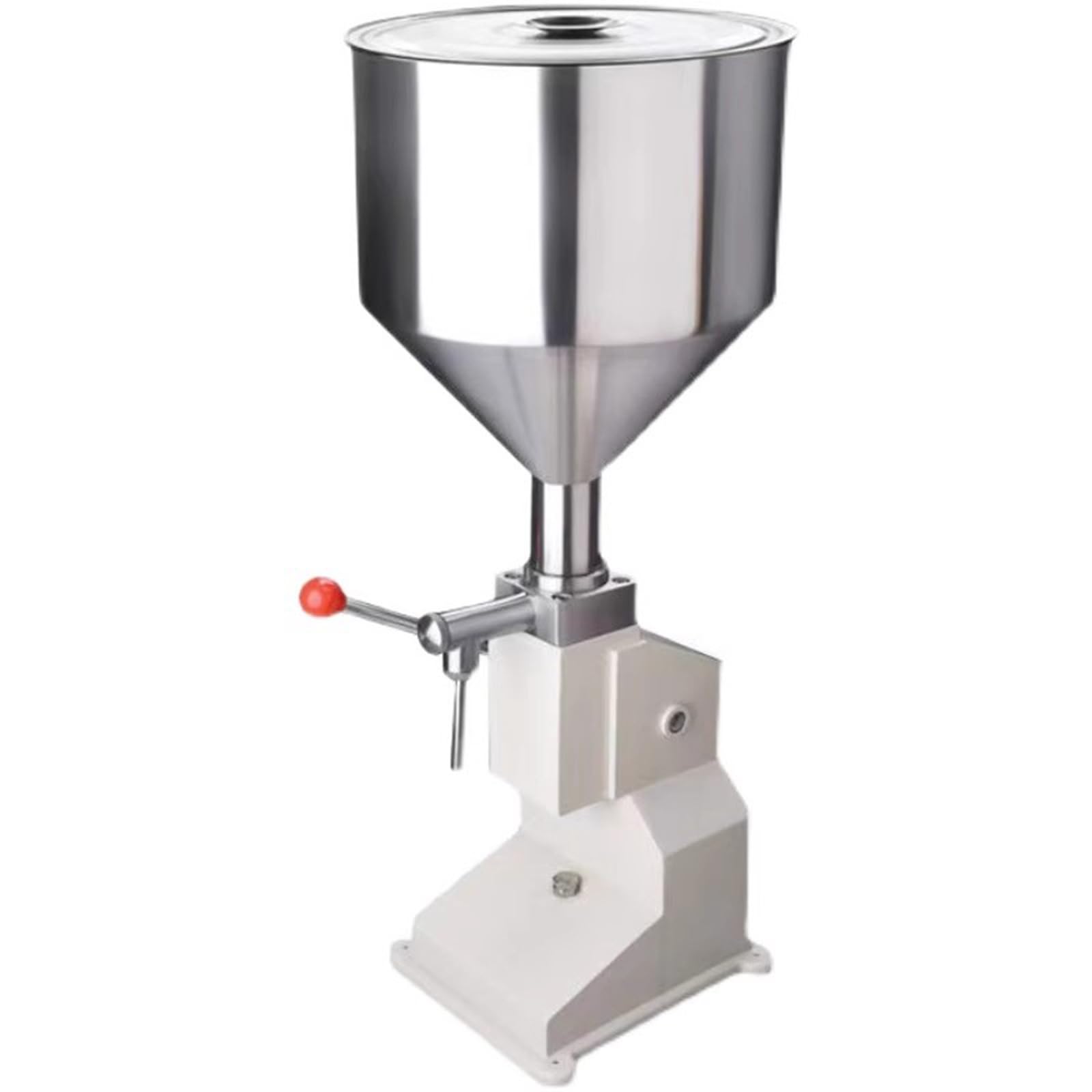 Llenadora Manual A03 de Acero Inoxidable para líquidos en Pasta, con tolva de 10 l, para cremas, Bebidas y champús (5-60 ml)
