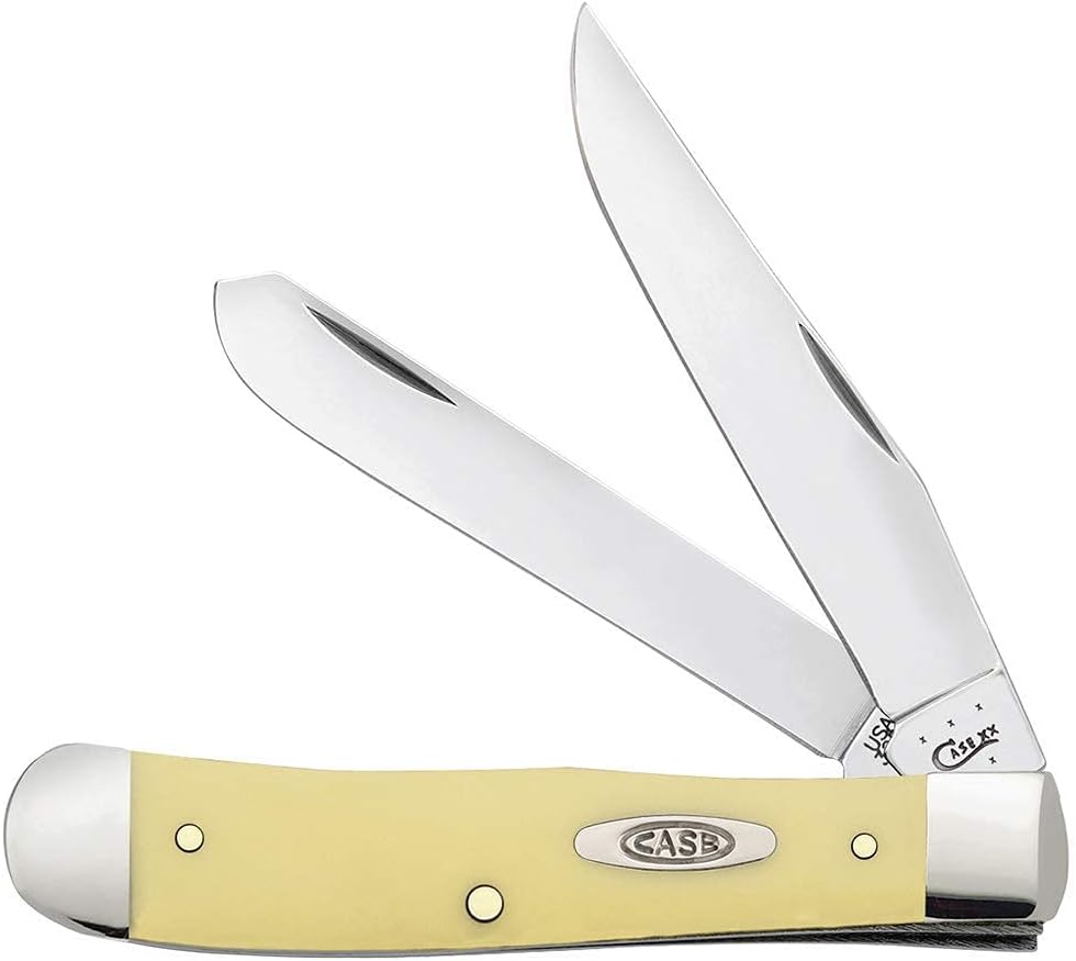 CASE XX WR Pocket Knfie Synthetic Handle with Chrome Vanadium Blades Trapper 4 1/8 inches Closed