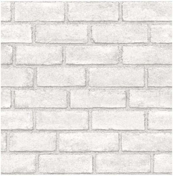 Scott Living District Brick White Self Adhesive Wallpaper