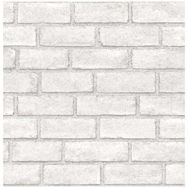 Scott Living District Brick White Self Adhesive Wallpaper