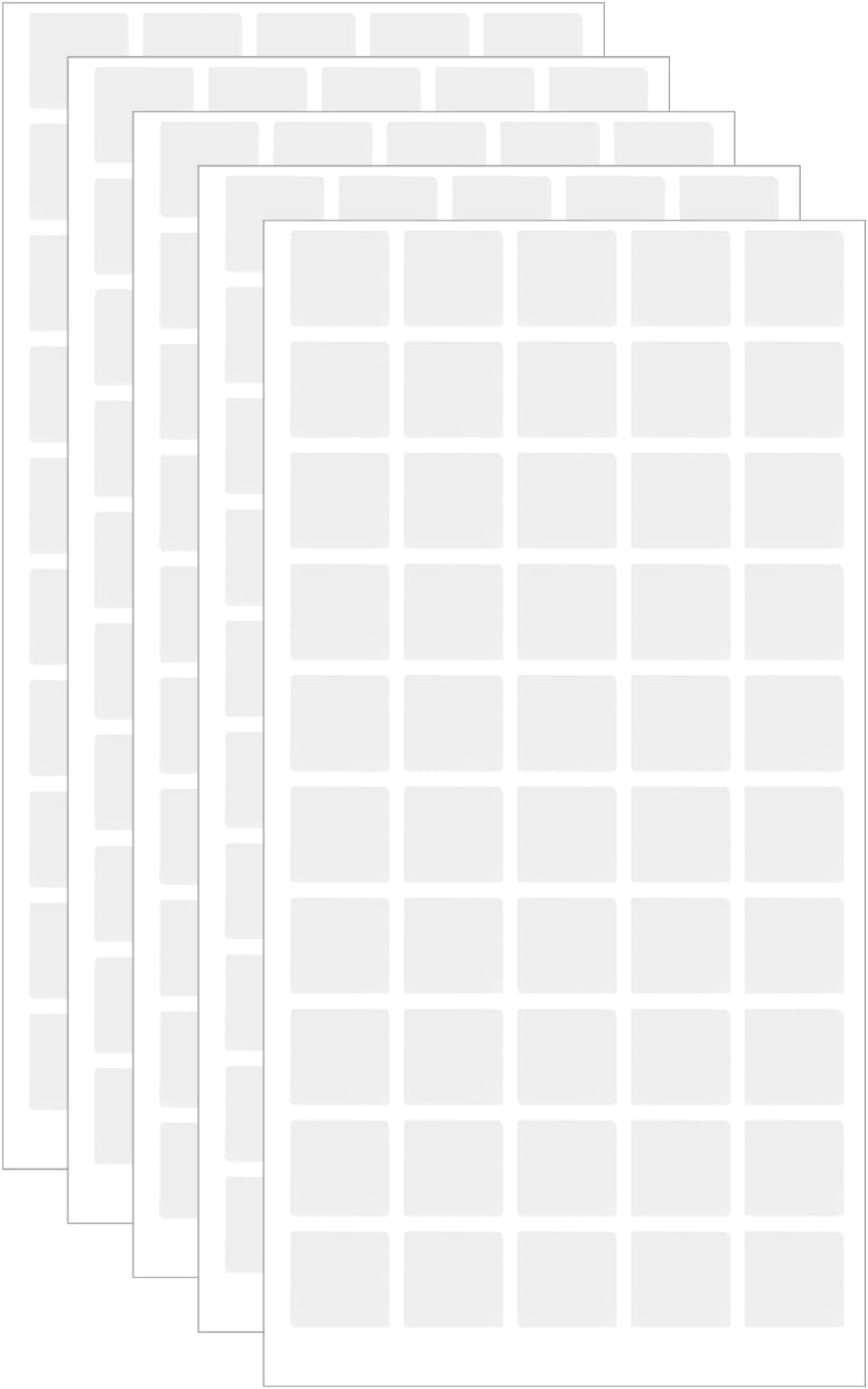 250 PCS Adhesive Dots, Clear Sticky Putty No Traces Sticker Square Wall Putty Double-Sided Adhesive Putty for Fixing Decorative Ornaments (Square)