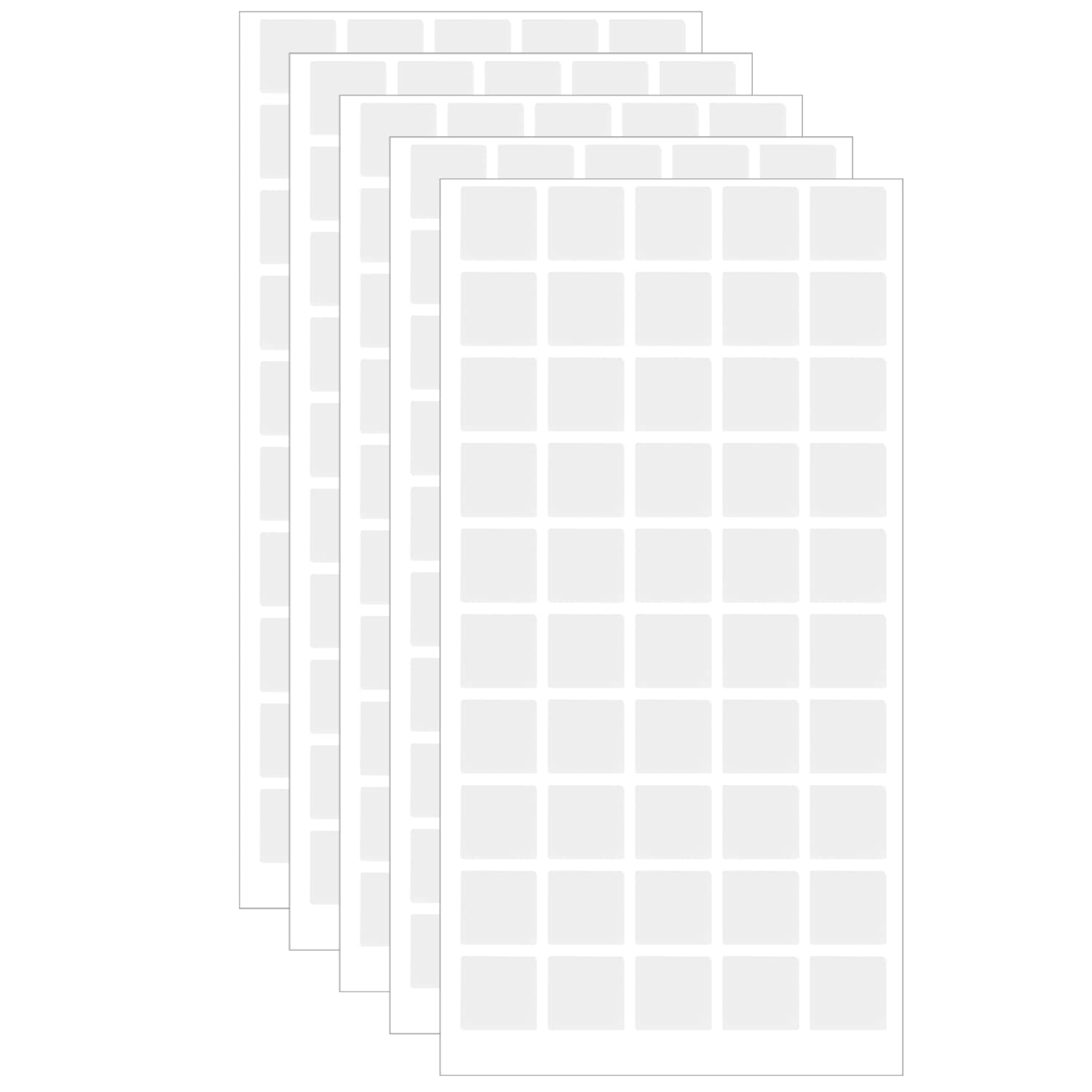 250 PCS Adhesive Dots, Clear Sticky Putty No Traces Sticker Square Wall Putty Double-Sided Adhesive Putty for Fixing Decorative Ornaments (Square)