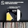 Big Fudge Vinyl Record Outer Sleeves - 50x Crystal Clear LP Album Covers in High-Density Polypropylene - Transparent Protective Cover for 12" Records - 3 mil Thick - Vinyl Record Sleeves #2
