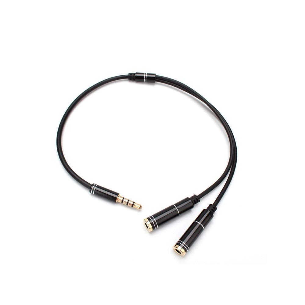 Elevea { Limited with 15 Years Warranty ) Audio Splitter Cable 3.5mm