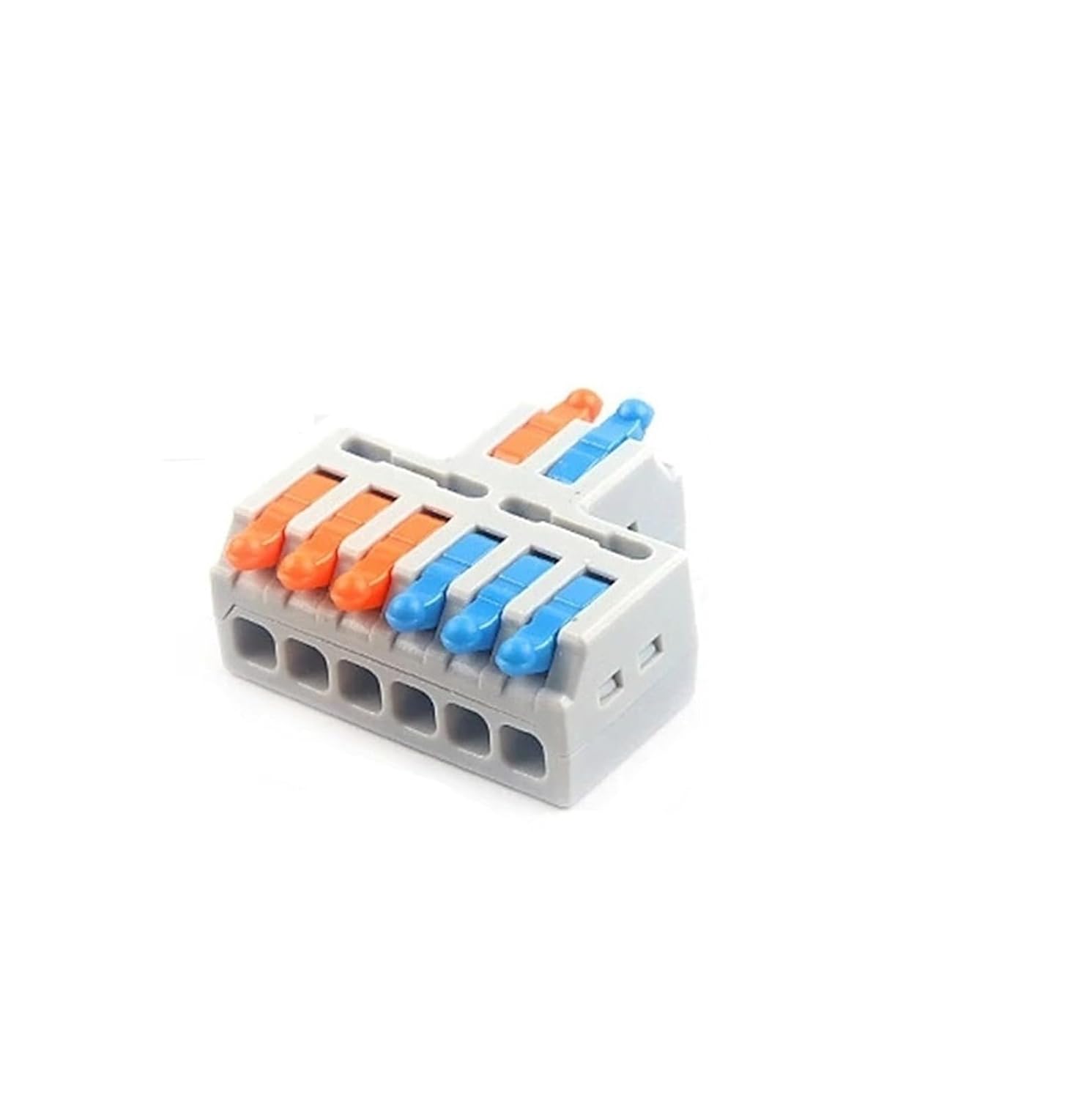 Universal Compact Wiring Splicing Conector 10PCS 3 in 9 Out Connector Wiring Terminal Quick P+C+T Lamp Wire Connector Parallel Wire Junction Box One in Multiple Out Splitter(D2-4)