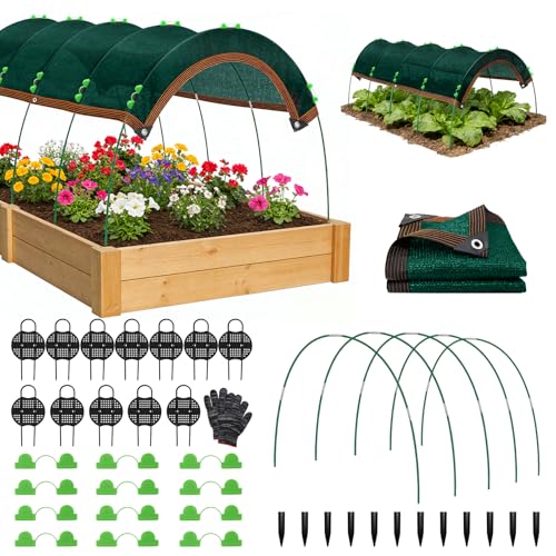 Uyittour Garden Shade Kit 78.7"x39.4", 70% Green Shade Cloth with