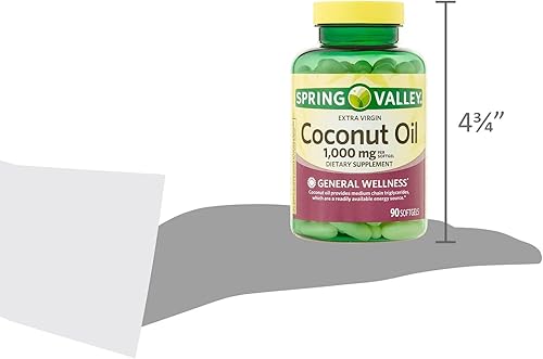 Miniatura 4 de Convergence Suplemento dietético de bienestar general de aceite de coco virgen extra, 1000 mg, 90 unidades