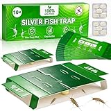 10 Piezas Trampa para Pececillos de Plata Trampas Cucarachas, Ecológico y Fácil de Usar