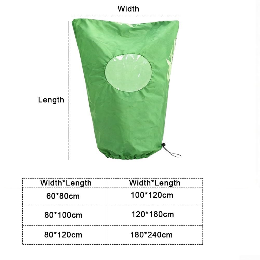 2x Fundas Plantas Invierno con para cremallera y Cordón 2x Fundas(180 * 240cm)