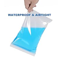 Vista 5 de 200 unidades de 5,1 x 7,6 cm, bolsas de plástico gruesas, transparentes, pequeñas, con cierre de cremallera, de 4 mil, resistentes, para collares