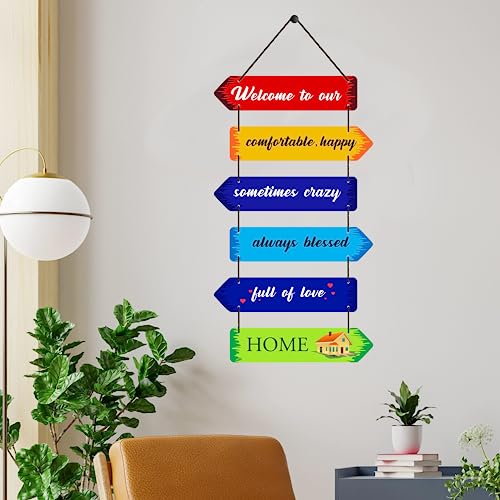 Image of Expleasia, Exuberant & Luxury Decor Decorative Wall Hanging Wooden Art Decoration Item for Home Office Living Room Bedroom Decoration Items Home Decor Gift Items (Comfortable Home)